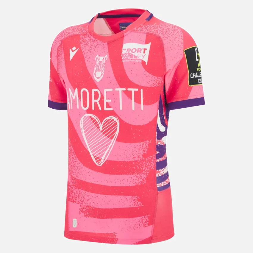 Camisas auténticas de tercer partido para adultos del Zebre Parma 2025/26 Camisas auténticas de tercer partido para adultos del Zebre Parma 2025/26