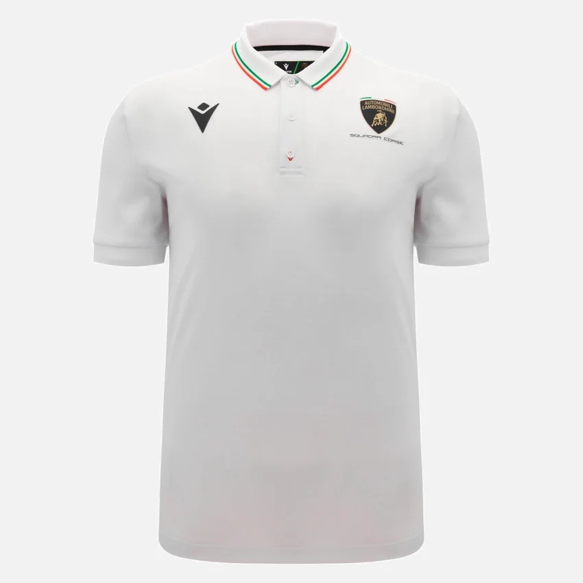 Camisas blancas para hombres de Automobili Lamborghini Squadra Corse Camisas blancas para hombres de Automobili Lamborghini Squadra Corse
