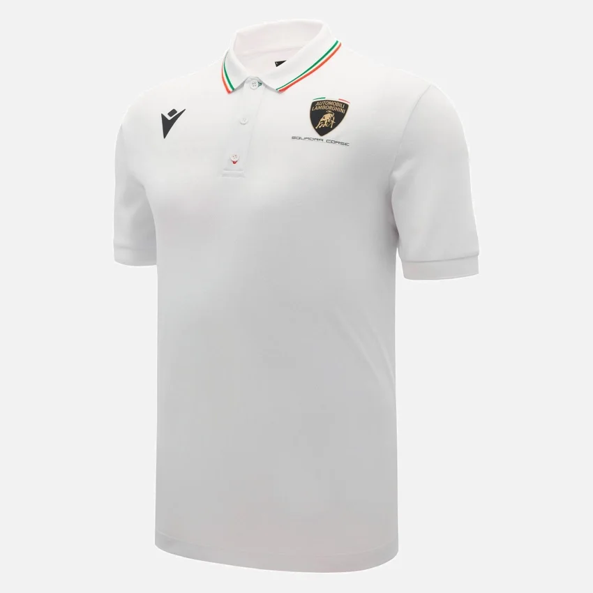 Camisas blancas para hombres de Automobili Lamborghini Squadra Corse Camisas blancas para hombres de Automobili Lamborghini Squadra Corse