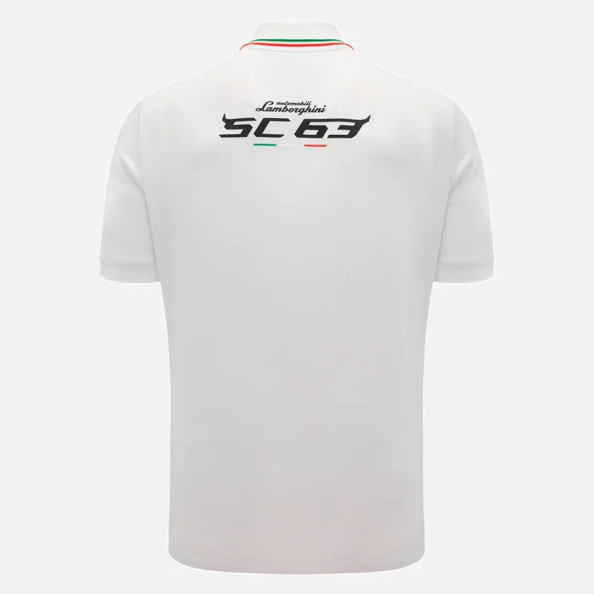 Camisas blancas para hombres de Automobili Lamborghini Squadra Corse Camisas blancas para hombres de Automobili Lamborghini Squadra Corse
