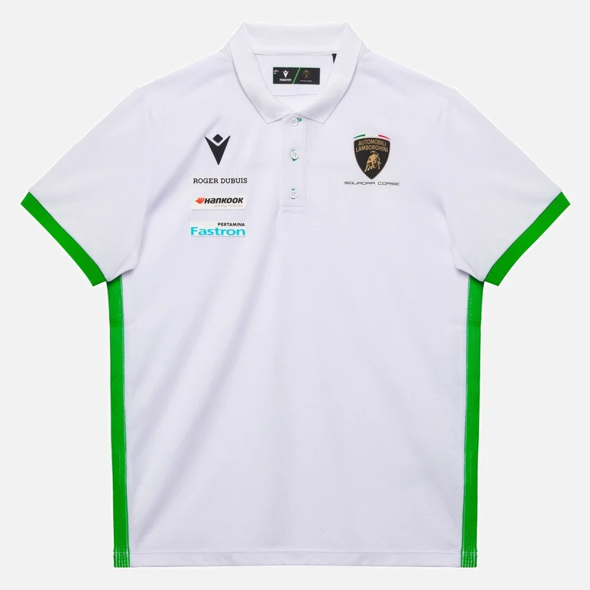 Camisas blancas para niños de Automobili Lamborghini Squadra Corse Camisas blancas para niños de Automobili Lamborghini Squadra Corse