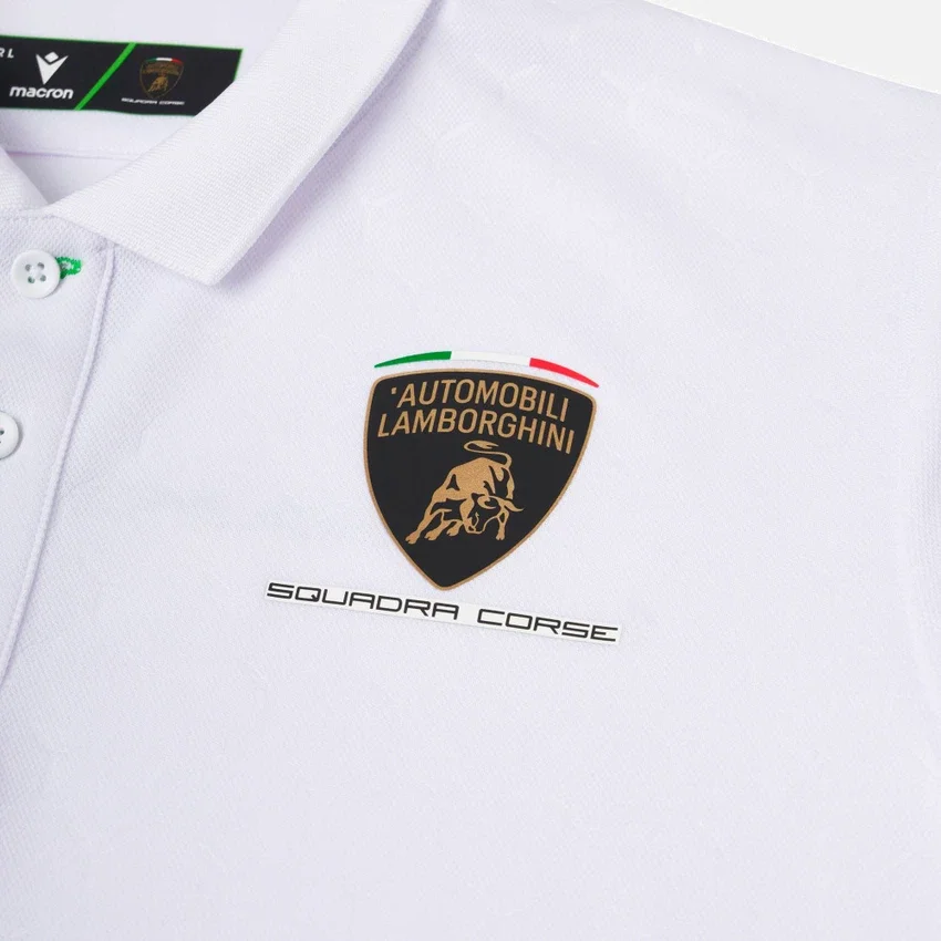 Camisas blancas para niños de Automobili Lamborghini Squadra Corse Camisas blancas para niños de Automobili Lamborghini Squadra Corse