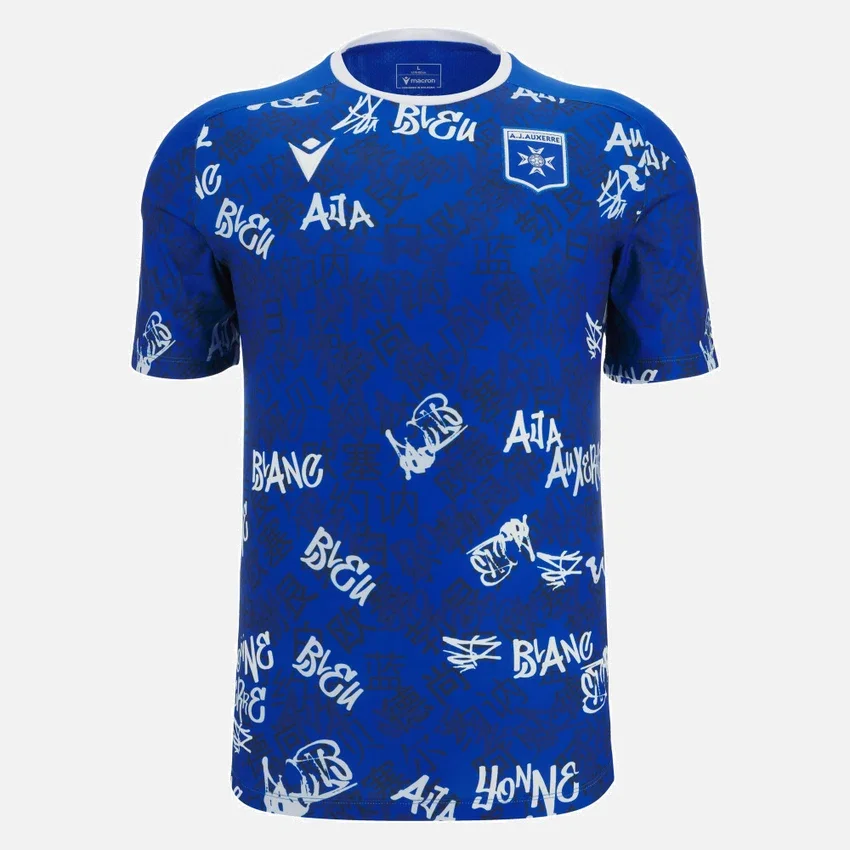 Camisas de calentamiento para adultos del Auxerre 2025/26 Camisas de calentamiento para adultos del Auxerre 2025/26