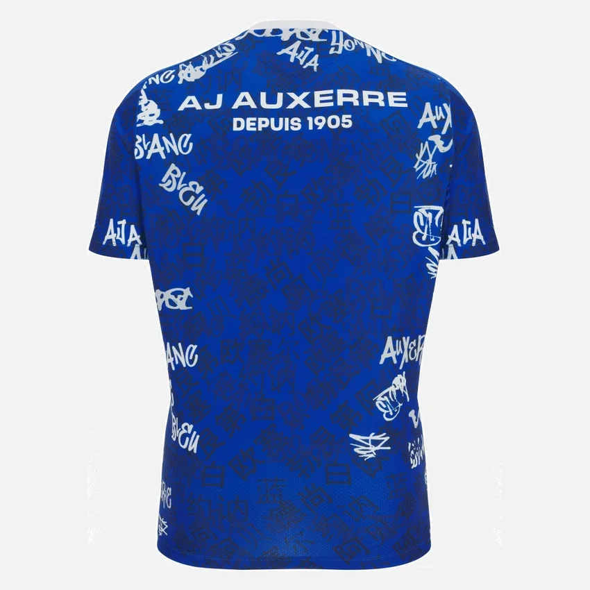 Camisas de calentamiento para adultos del Auxerre 2025/26 Camisas de calentamiento para adultos del Auxerre 2025/26