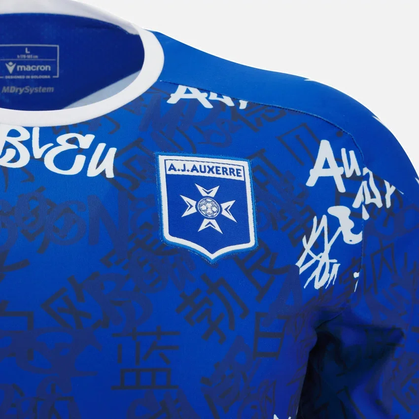 Camisas de calentamiento para adultos del Auxerre 2025/26 Camisas de calentamiento para adultos del Auxerre 2025/26