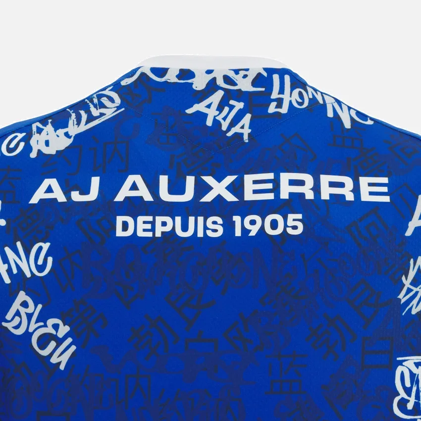 Camisas de calentamiento para adultos del Auxerre 2025/26 Camisas de calentamiento para adultos del Auxerre 2025/26