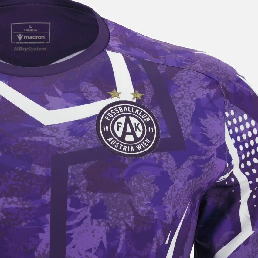 Camisas de calentamiento para adultos FK Austria Wien 2025/26 Camisas de calentamiento para adultos FK Austria Wien 2025/26