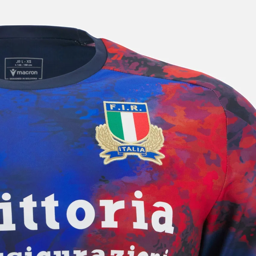 Camisas de entrenamiento para niño Italia Rugby 2025/26 Camisas de entrenamiento para niño Italia Rugby 2025/26