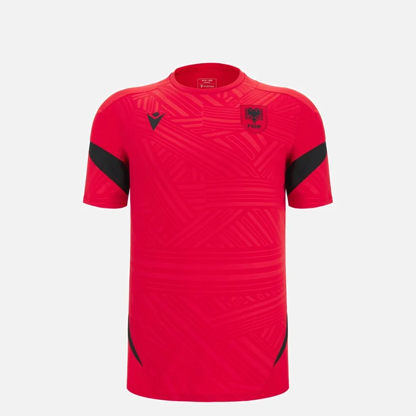 Camisas de entrenamiento rojas junior de la selección nacional de Albania FSHF 2026/27 Camisas de entrenamiento rojas junior de la selección nacional de Albania FSHF 2026/27