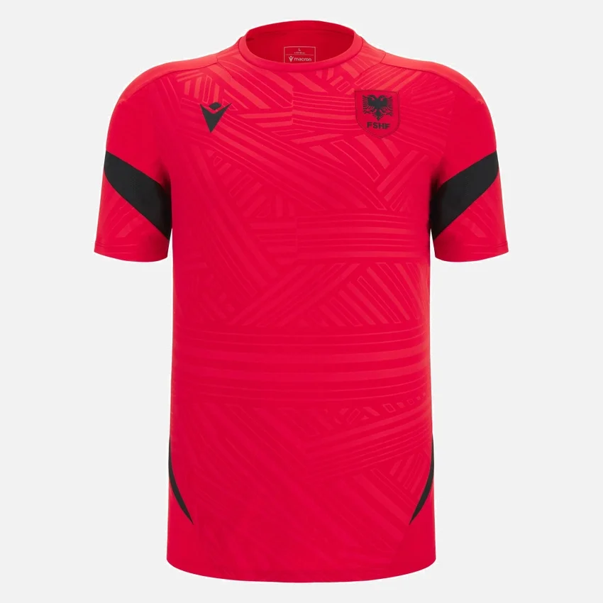 Camisas de entrenamiento rojas para adultos de la selección nacional de Albania FSHF 2026/27 Camisas de entrenamiento rojas para adultos de la selección nacional de Albania FSHF 2026/27