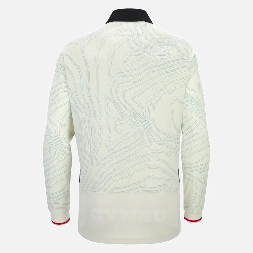 Camisas de manguitos largos para partidos fuera de casa de la selección galesa de rugby 2025/26 Camisas de manguitos largos para partidos fuera de casa de la selección galesa de rugby 2025/26