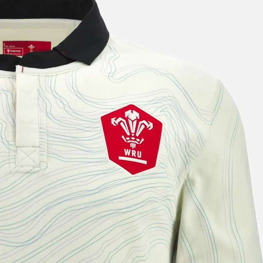Camisas de manguitos largos para partidos fuera de casa de la selección galesa de rugby 2025/26 Camisas de manguitos largos para partidos fuera de casa de la selección galesa de rugby 2025/26