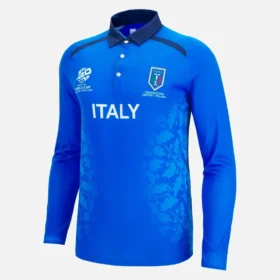 Camisas de partido con manguitos de la Federación Italiana de Críquet para la Copa del Mundo 2026