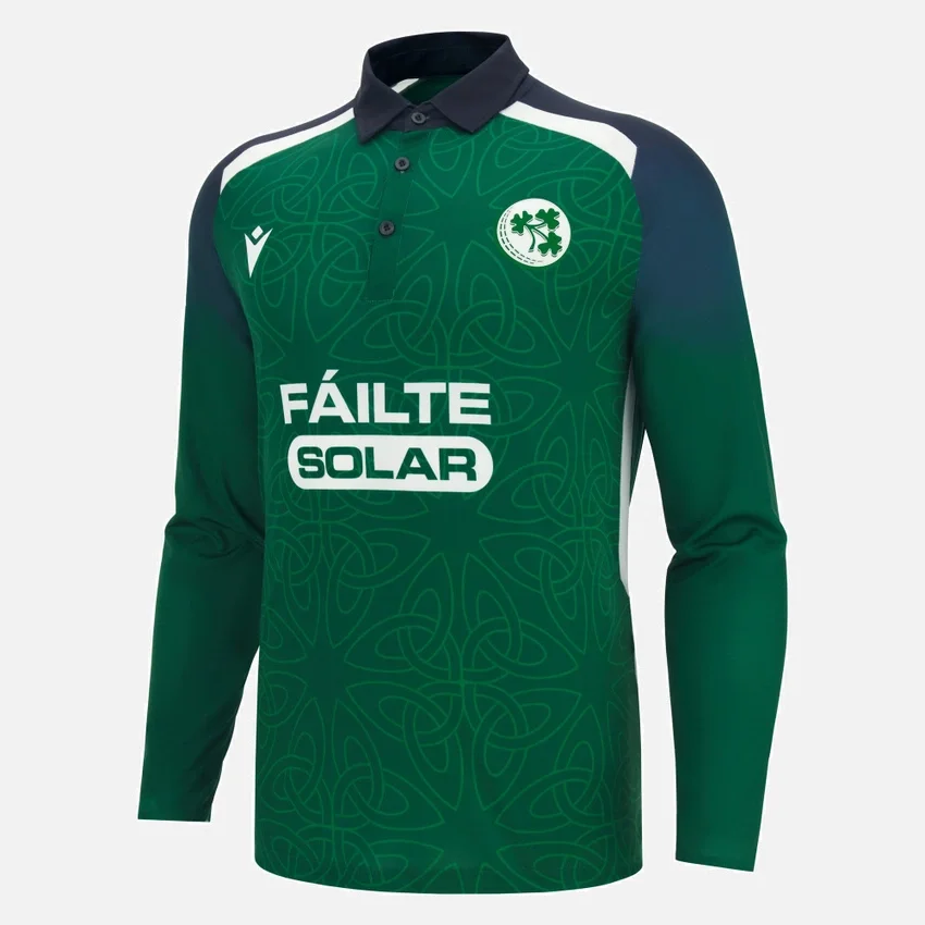 Camisas de partido de manguitos ODI del equipo de críquet de Irlanda 2026/28 Camisas de partido de manguitos ODI del equipo de críquet de Irlanda 2026/28