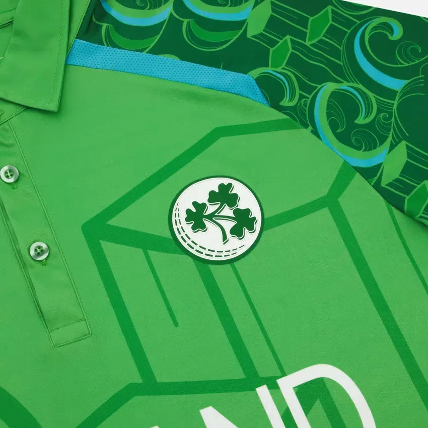 Camiseta de partido de manguitos largos para jóvenes del equipo de críquet de Irlanda T-20 para la Copa del Mundo 2026 Camiseta de partido de manguitos largos para jóvenes del equipo de críquet de Irlanda T-20 para la Copa del Mundo 2026