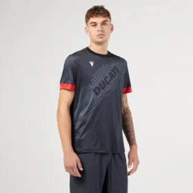 Camisas de pádel negras Macron X Ducati