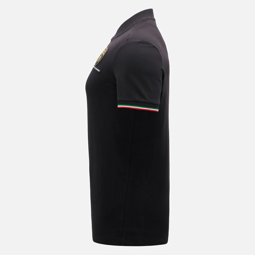 Camisas negras para hombre de Automobili Lamborghini Squadra Corse Camisas negras para hombre de Automobili Lamborghini Squadra Corse