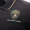 Camisas negras para hombre de Automobili Lamborghini Squadra Corse Camisas negras para hombre de Automobili Lamborghini Squadra Corse