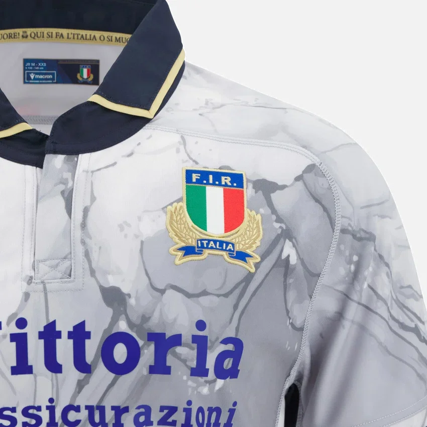 Camisas réplica de visitante junior de Italia Rugby 2025/26 Camisas réplica de visitante junior de Italia Rugby 2025/26