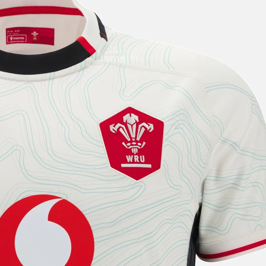 Camisas réplica de visitante junior de Welsh Rugby 2025/26 Camisas réplica de visitante junior de Welsh Rugby 2025/26