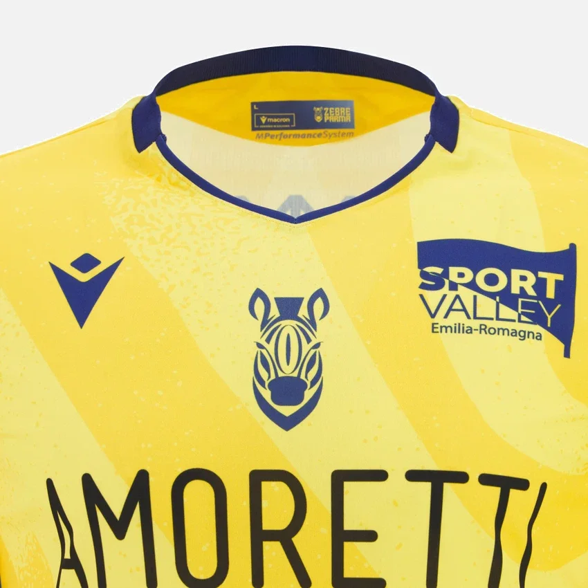 Camisas réplica de visitante para adultos del Zebre Parma 2025/26 Camisas réplica de visitante para adultos del Zebre Parma 2025/26
