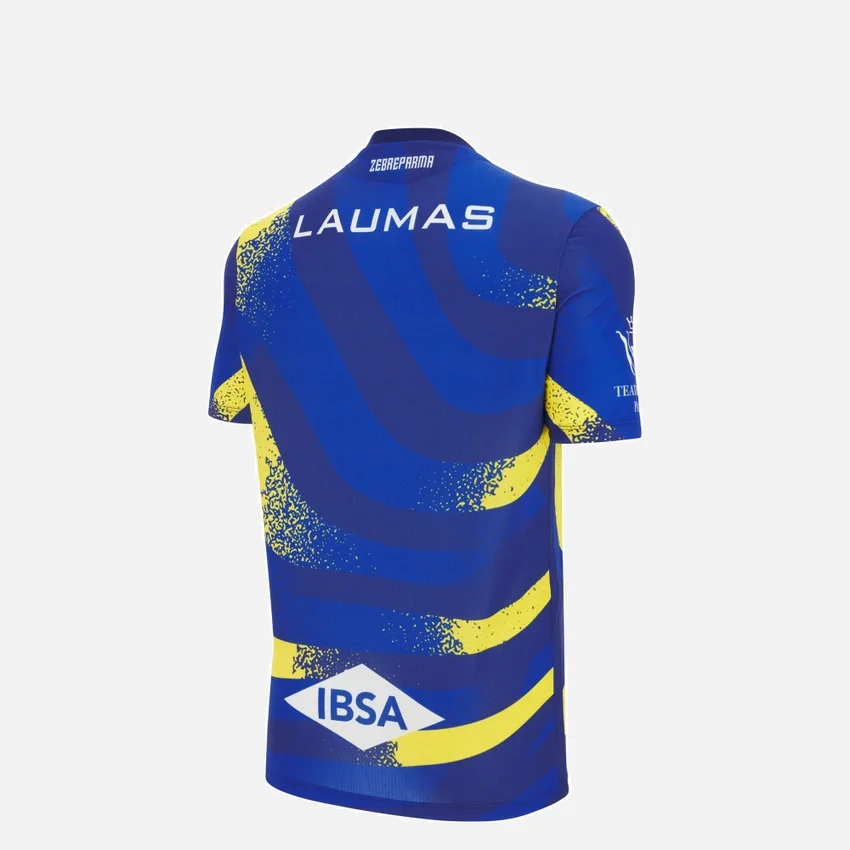 Camisas réplica local junior del Zebre Parma 2025/26 Camisas réplica local junior del Zebre Parma 2025/26