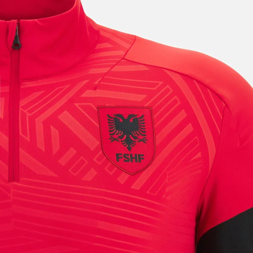 Camiseta con cremallera de 1/4 de la selección nacional de Albania FSHF 2026/27 Junior Camiseta con cremallera de 1/4 de la selección nacional de Albania FSHF 2026/27 Junior