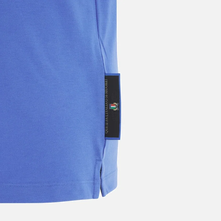 Camiseta de algodón acanalado Italia Rugby 2025/26 Línea para aficionados Camiseta de algodón acanalado Italia Rugby 2025/26 Línea para aficionados
