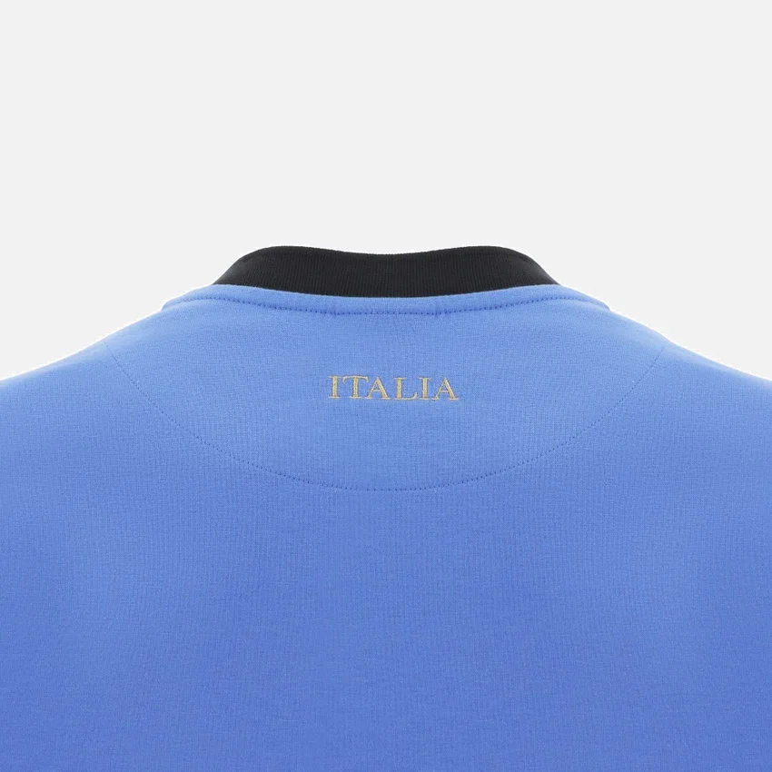 Camiseta de algodón acanalado Italia Rugby 2025/26 Línea para aficionados Camiseta de algodón acanalado Italia Rugby 2025/26 Línea para aficionados