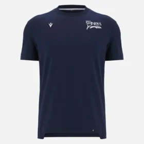 Camiseta de algodón azul marino Sale Sharks 2025/26