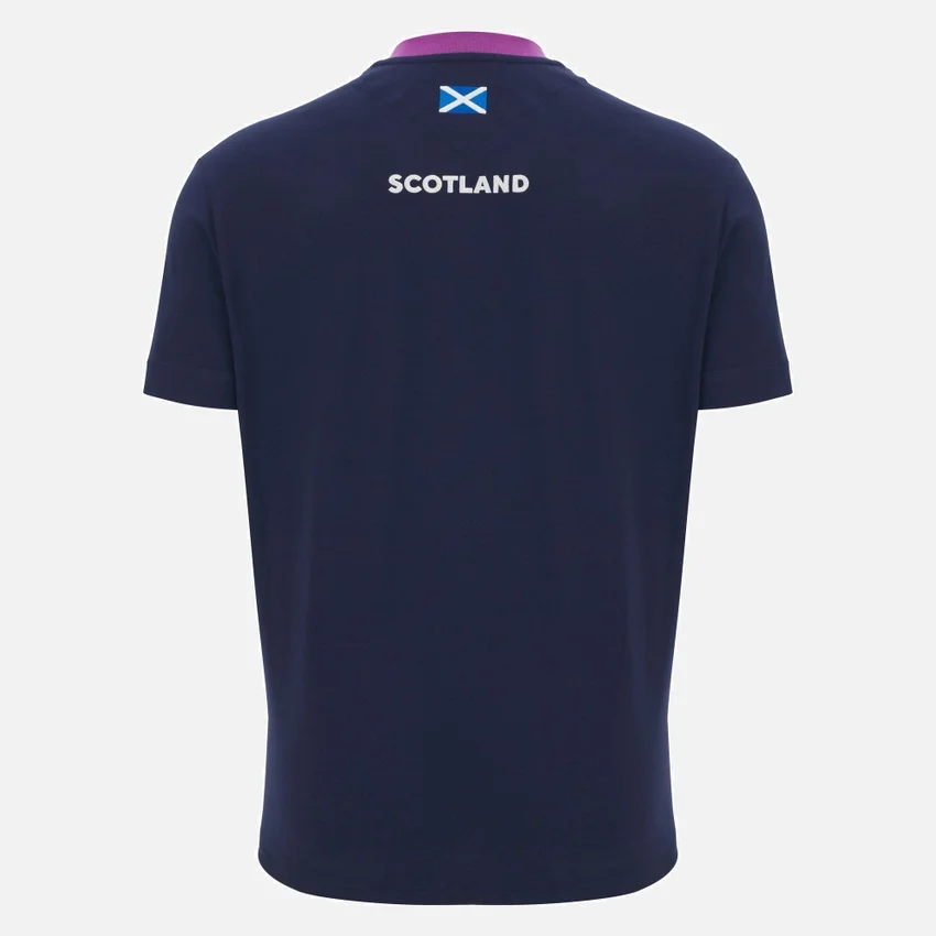 Camiseta de algodón azul marino Scottish Rugby 2025/26 Camiseta de algodón azul marino Scottish Rugby 2025/26