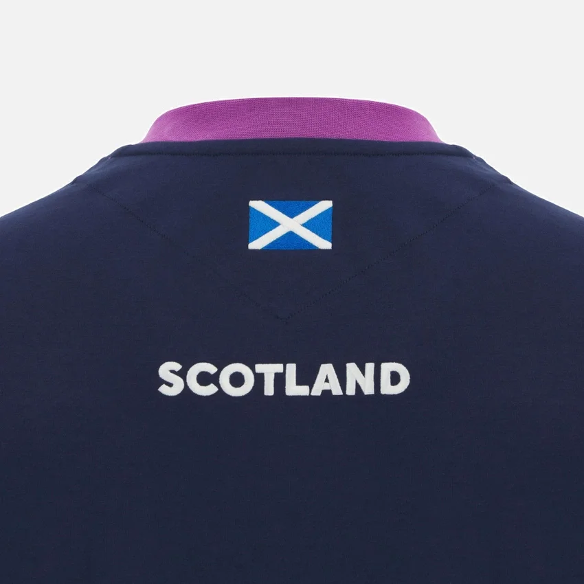 Camiseta de algodón azul marino Scottish Rugby 2025/26 Camiseta de algodón azul marino Scottish Rugby 2025/26
