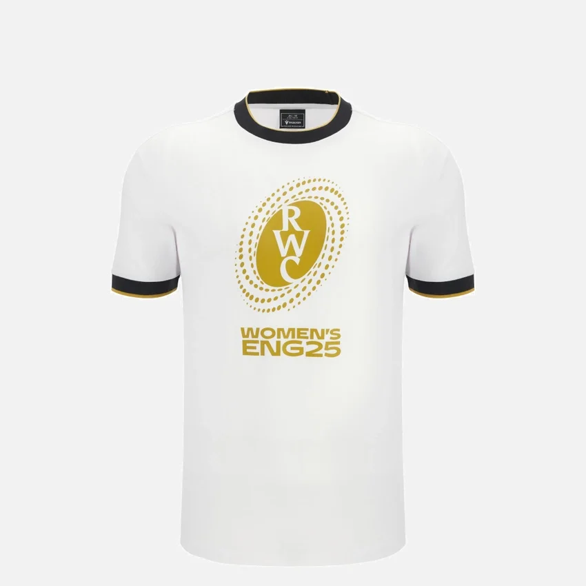 Camiseta de algodón de la línea para aficionados junior de la Copa del Mundo de Rugby Femenino 2025 Camiseta de algodón de la línea para aficionados junior de la Copa del Mundo de Rugby Femenino 2025