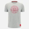 Camiseta de algodón para adultos de la colección Unibo en gris jaspeado Camiseta de algodón para adultos de la colección Unibo en gris jaspeado