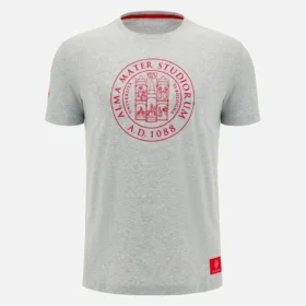 Camiseta de algodón para adultos de la colección Unibo en gris jaspeado