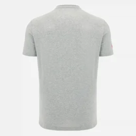 Camiseta de algodón para adultos de la colección Unibo en gris jaspeado