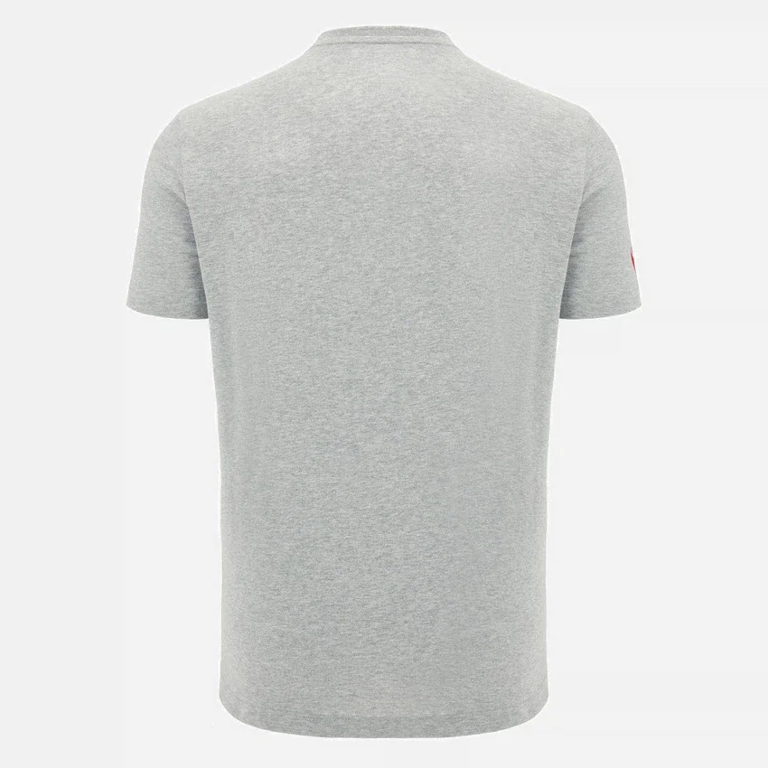 Camiseta de algodón para adultos de la colección Unibo en gris jaspeado Camiseta de algodón para adultos de la colección Unibo en gris jaspeado