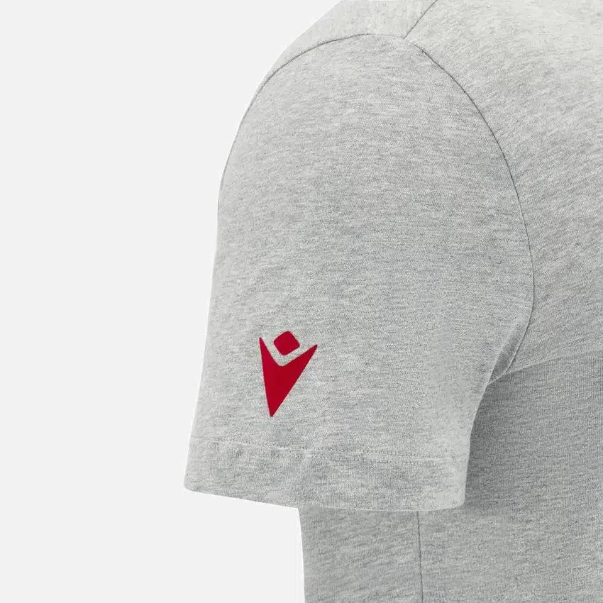 Camiseta de algodón para adultos de la colección Unibo en gris jaspeado Camiseta de algodón para adultos de la colección Unibo en gris jaspeado