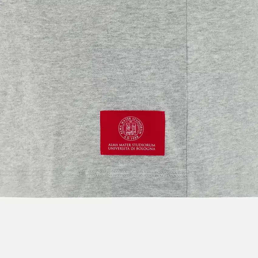 Camiseta de algodón para adultos de la colección Unibo en gris jaspeado Camiseta de algodón para adultos de la colección Unibo en gris jaspeado