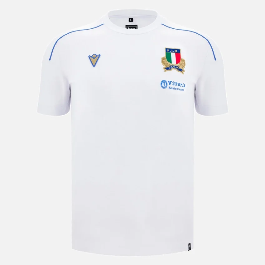Camiseta de algodón para adultos Italia Rugby 2025/26 Athleisure Camiseta de algodón para adultos Italia Rugby 2025/26 Athleisure