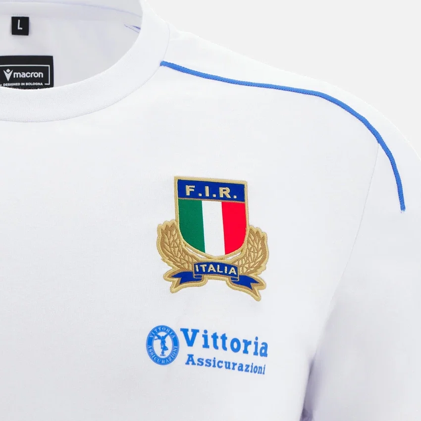 Camiseta de algodón para adultos Italia Rugby 2025/26 Athleisure Camiseta de algodón para adultos Italia Rugby 2025/26 Athleisure