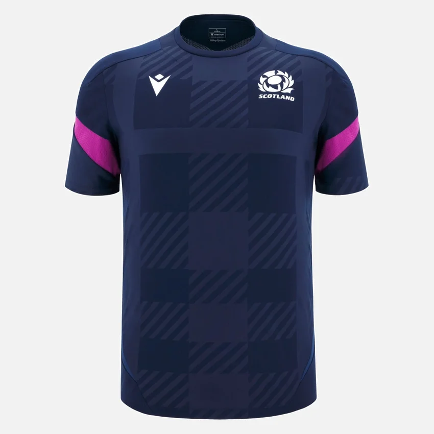Camiseta de entrenamiento azul marino Scottish Rugby 2025/26 Camiseta de entrenamiento azul marino Scottish Rugby 2025/26