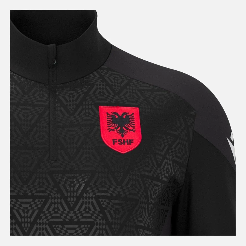 Camiseta de entrenamiento con cremallera de 1/4 de la selección nacional de Albania FSHF 2026/27 Camiseta de entrenamiento con cremallera de 1/4 de la selección nacional de Albania FSHF 2026/27