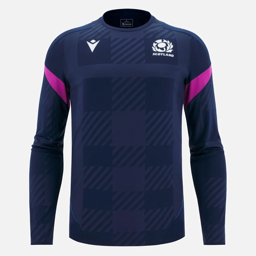 Camiseta de entrenamiento de manguitos Scottish Rugby 2025/26 Camiseta de entrenamiento de manguitos Scottish Rugby 2025/26