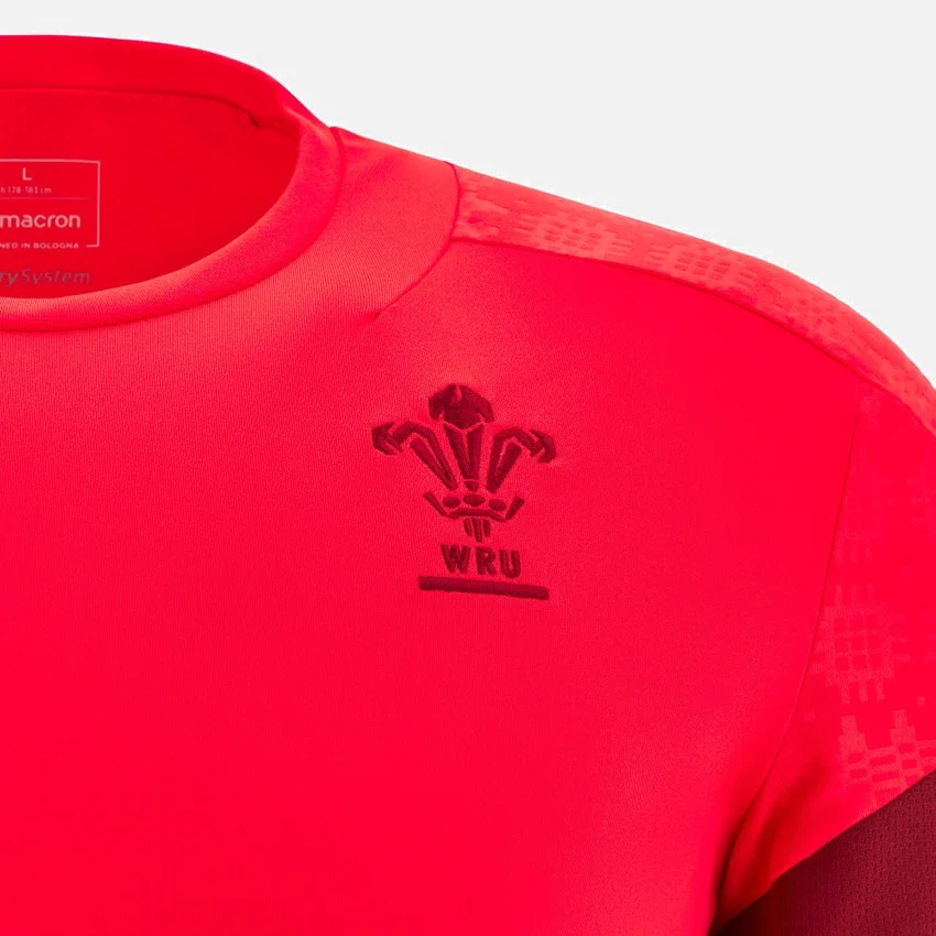 Camiseta de entrenamiento roja Welsh Rugby 2025/26 Camiseta de entrenamiento roja Welsh Rugby 2025/26