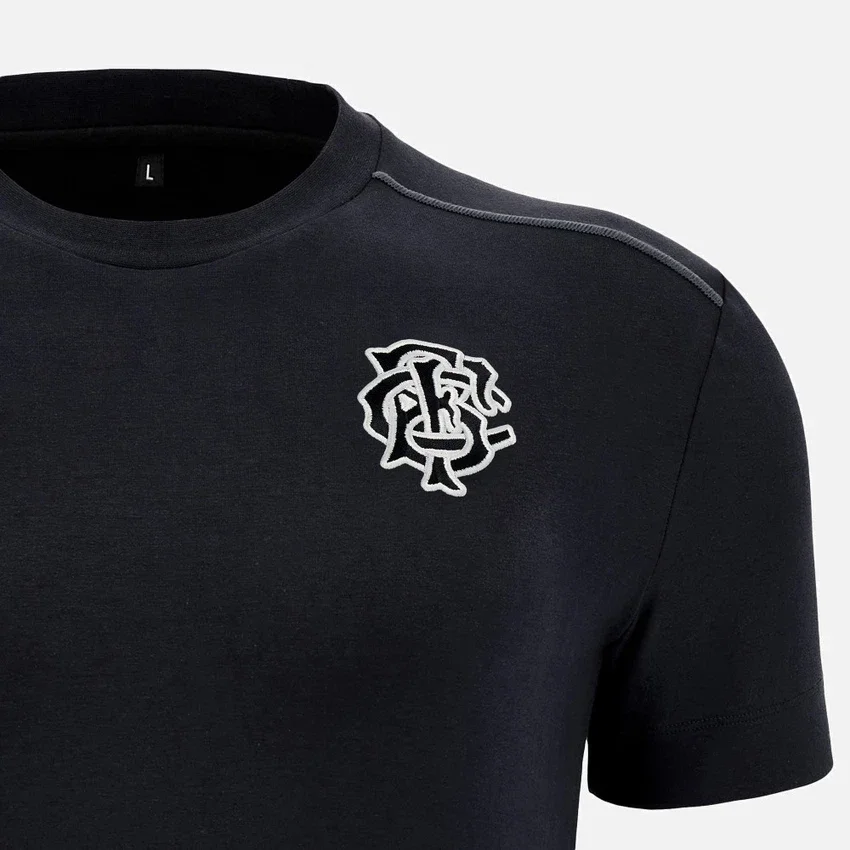 Camiseta de viaje negra Barbarians 2025/26 Camiseta de viaje negra Barbarians 2025/26