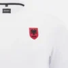 Camiseta deportiva blanca de estilo Athleisure de la selección nacional de Albania FSHF 2026/27 para hombre Camiseta deportiva blanca de estilo Athleisure de la selección nacional de Albania FSHF 2026/27 para hombre