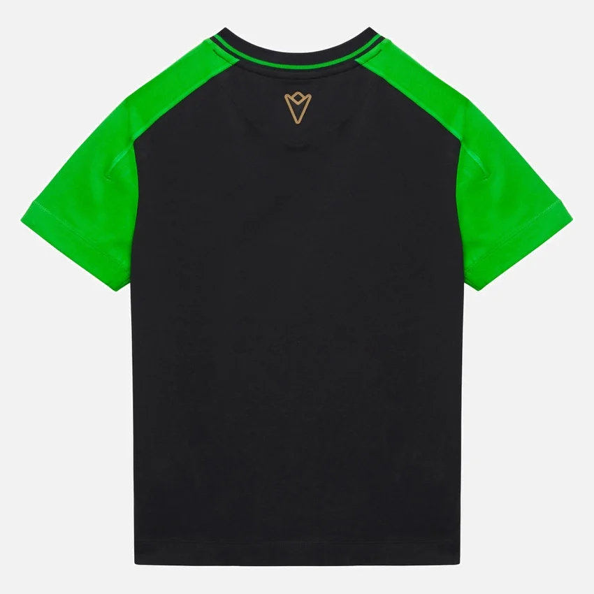 Camiseta deportiva infantil negra de Automobili Lamborghini Squadra Corse Camiseta deportiva infantil negra de Automobili Lamborghini Squadra Corse