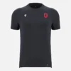 Camiseta deportiva negra de estilo Athleisure de la selección nacional de Albania FSHF 2026/27 para hombre Camiseta deportiva negra de estilo Athleisure de la selección nacional de Albania FSHF 2026/27 para hombre