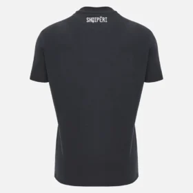 Camiseta deportiva negra de estilo Athleisure de la selección nacional de Albania FSHF 2026/27 para hombre